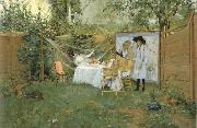 William Merritt Chase The Open-Air Breakfast Spain oil painting artist